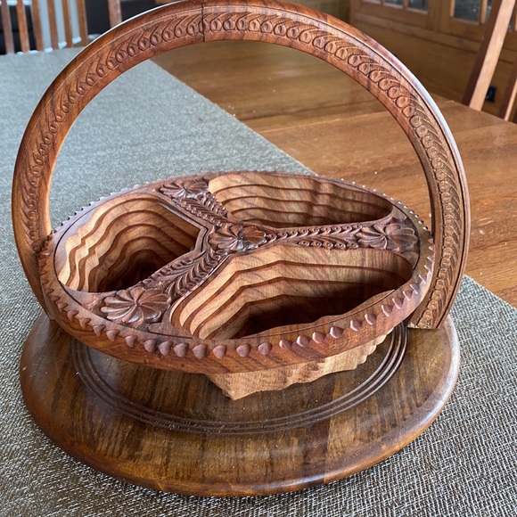 Wooden Centerpiece / Bowl - Picture 4 of 6